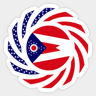 Ohio Murican Patriot Flag Series Sticker